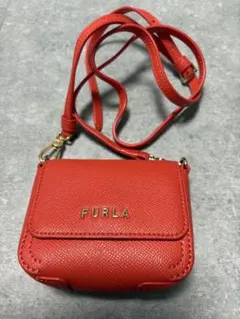 FURLA オレンジ ミニ ショルダーバッグ