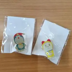 ドラえもん&ドラミちゃん ピンバッジセットJR スタンプラリー