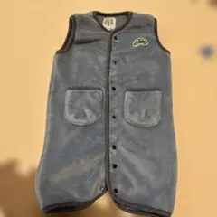 O&G オーシャンアンドグラウンド　フリース　スリーパー　ブルー　スワドル