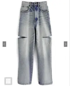 GRL スリットデニムパンツ　cu420