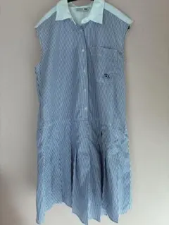UNIQLOjwアンダーソンコラボ ストライプシャツワンピース(ノースリーブ)
