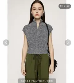 SLY HALF ZIP KNIT TOPSのサムネイル