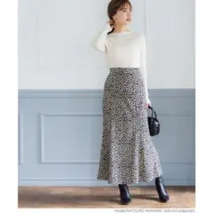 coca レオパード柄 フレアスカート Lサイズ