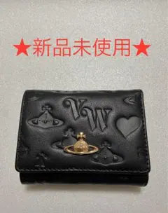 【新品未使用】Vivienne Westwood 三つ折り財布 ブラック
