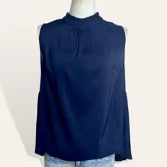 ♥️人気 ベアトリス ネイビー フィッシュテール プリーツ チュニック 38・M