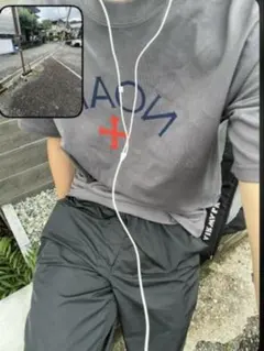 に*ょ様 希少 レア Sサイズ美品 NOAH Tシャツ グレー ロゴプリント