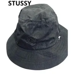 Stussy 黒 バケットハット　サイズS/M