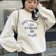 【新品未使用】チャオパニックティピートレーナー サイドスリットカレッジスウェット