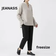 【訳あり】JEANASIS ブラウス グレージュ フリー 体型カバー 上品 春
