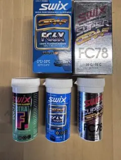 Swix FC6X FC78 FC100 フッ素パウダーWAX!中古3種セット！
