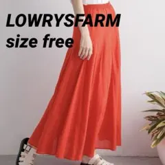 LOWRYSFARM ローリーズファーム ボリュームボイルスカート レッド