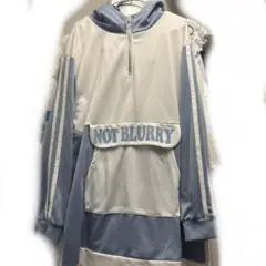 NOT BLURRY フード付き サブカル パーカー