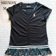 スリクソン SRIXON 半袖 プルオーバー M 黒 ピンタック 裾フリルのサムネイル