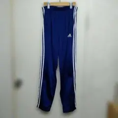 W829 adidas トラックパンツ ジャージ ネイビー 00s