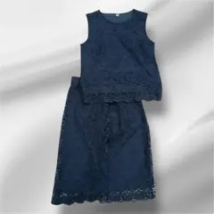 UNIQLO レース上下セットアップ　theory 結婚式　二次会　セレモニー