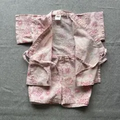 花火柄 甚平 サイズ80cm 綿100%