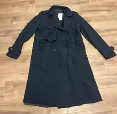 トレンチコート 紺 ネイビー l