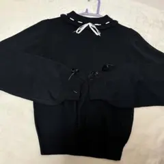 AnkRouge リボン ニット ブラックのサムネイル