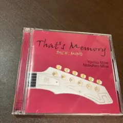 ディックミネ　2枚組CD ザッツメモリー