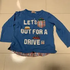 niki HOUSE 車刺繍 長袖Tシャツ 90