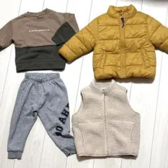 子供服 100 4点セット売り 美品 アウター パンツ トレーナー ベスト