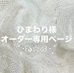 ひまわり様専用ページ( )✩‧₊
