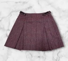 イーストボーイ　ワインレッド プリーツスカート ツイード風　サイズ11