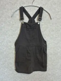 H&M キッズ ジャンバースカート X字型ストラップ 130cm グレー