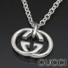 【大人気】GUCCI インターロッキングG ネックレス シルバーカラー 正規品のサムネイル
