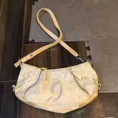 ラシット　ナイロン レザー ショルダーバッグ