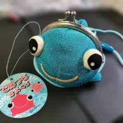 ＊ハンドメイド＊手編み がま口 あみぐるみ タコさんカエルさんリスさんポーチ♡ あみぐるみ 青いタコさんのがま口ポーチ(小物、小銭入れ) ハンドメイド