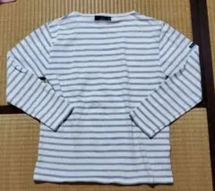 セントジェームス  ボーダー 長袖 Tシャツ カットソー グレー×白