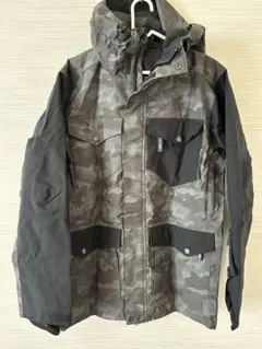 【売り尽くしセール】nima スノーボードウェア スノボー ブラック 迷彩 S