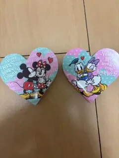 ミッキー＆ミニー・ドナルド＆デイジー ハート型メモ帳 ディズニー 文房具