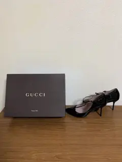 GUCCI パテントレザー ポインテッドトゥ パンプス 37 早い者勝ち！ 2026年最新】GUCCI つま先：ポインテッドトゥ レディース ハイヒール