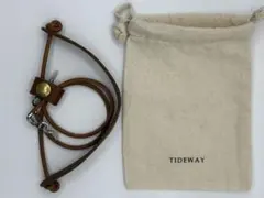 美品　TIDEWAY レザー　本革　グラスコードホルダー　収納袋、ベルト付き