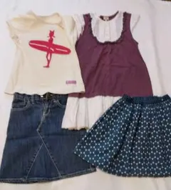 インナープレス他まとめ売り　130　人気ブランド4点　ワンピース