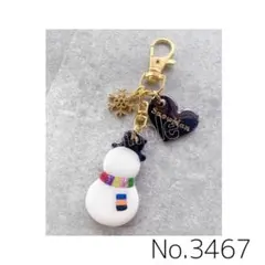 【3467】SnowMan 箱推し 推し色 雪だるまキーホルダー