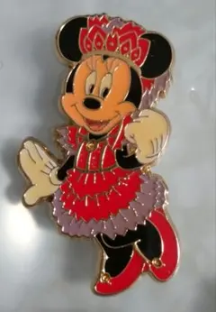 東京ディズニーランド ミニーマウス ミニーオーミニーピン赤