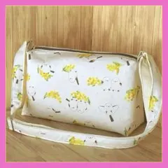 ショルダーバック　☆ サコッシュ☆　　　シマエナガとミモザ