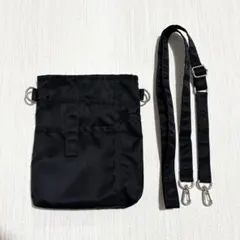 無印良品　ペン差し付き 撥水 ショルダーバッグ ブラック