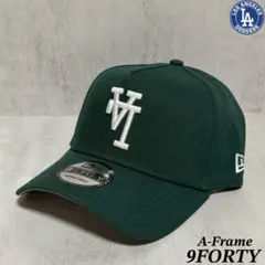 海外限定 NEWERA 9FORTY ドジャース キャップ グリーン 逆ロゴ ⑤
