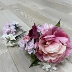 髪飾り　ピンク系　まとめ売り　ケースなし