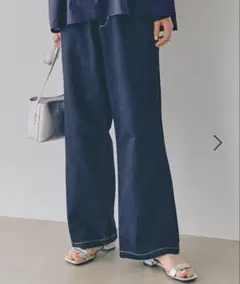 ひんやりイージーストレートデニム