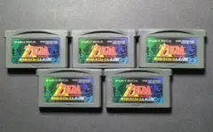 【ソフト単品】ゼルダの伝説　神々のトライフォース＆4つの剣　5点セット