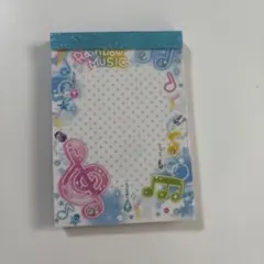 平成レトロ メモ帳 音符