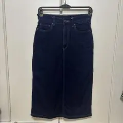 ユニクロ ダークブルー デニム タイトスカート