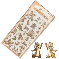 [新品] チップとデールフラッフィースケッチステッカーズ　ディズニー　国内正規品