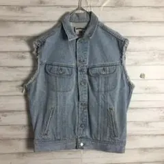 USA製　Lee デニムベスト　フラップポケット