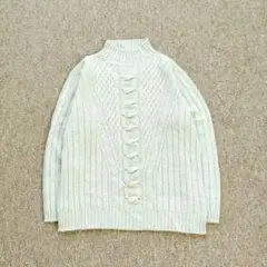 00s　ニットセーター　長袖　М　 緑系　｜　控えめな存在感